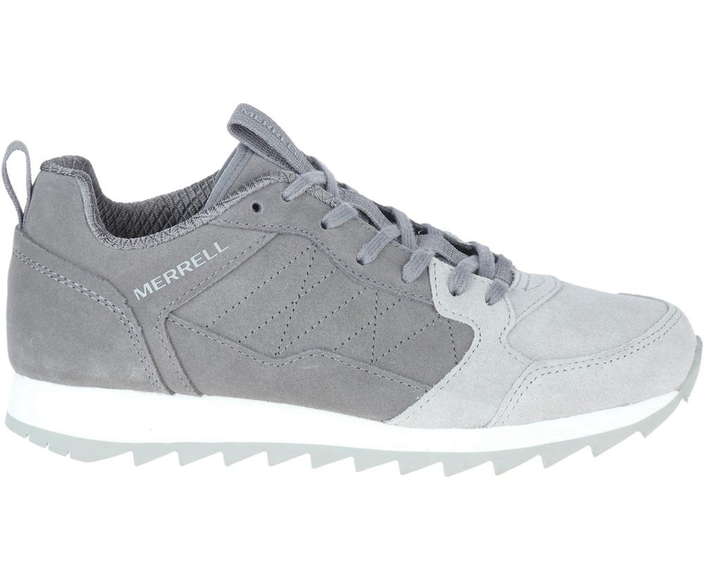 Merrell Sneakers Grey - Alpine Suede - Womens 80CWGIMEB
